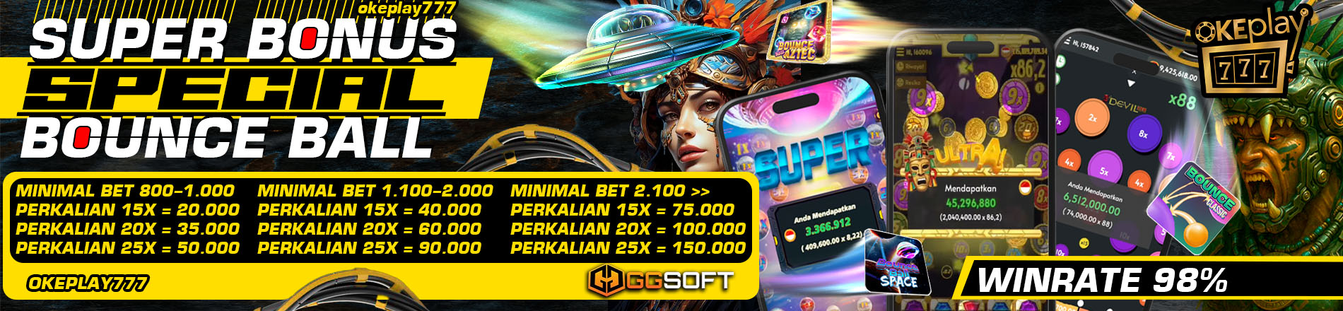 BONUS PERKALIAN BOUNCEBALL GG SOFT
