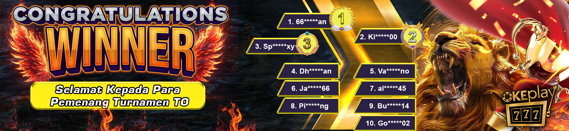 EVENT TOURNAMENT TO SEPTEMBER CERIA
